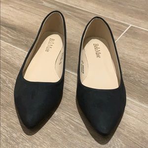 Black Pointed Toe Flats